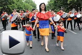 Տոնական քայլերթ՝ նվիրված ՀՀ պետական խորհրդանշանների օրվան (2018)